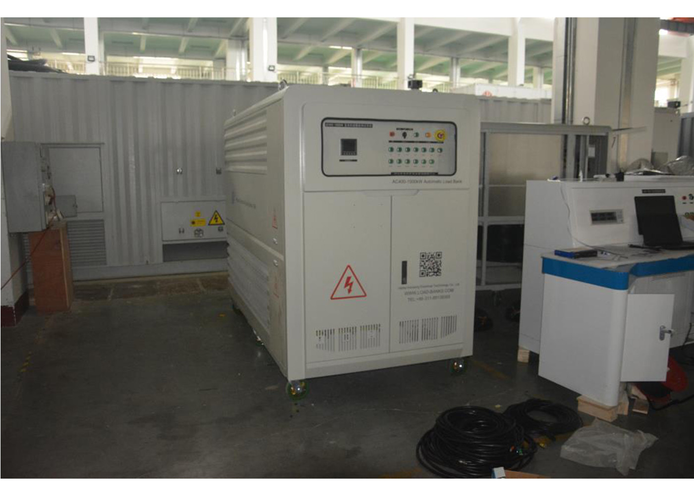 600 KW Portable Ac Load Bank , Metal Alloy Programmable Dc Electronic Load