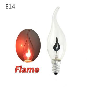 China C35 3w E14 Led Flame Light Bulb That Look Like Flames 1400-1600 K Ce Rohs Approved wholesale