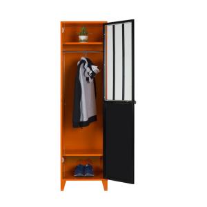 China France Style Metal Home Storage Furniture Locker Single Bedroom Wardrobe wholesale
