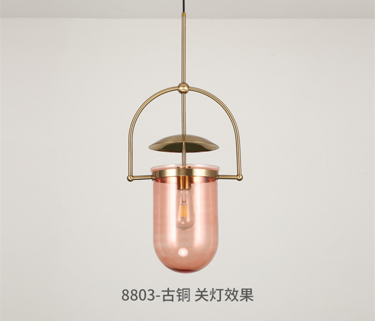 Postmodern Led Pendant Lights Designer Glass Hanglamp For Living Room Bedroom Study Bar Glass Decor Lamp(WH-GP-166)