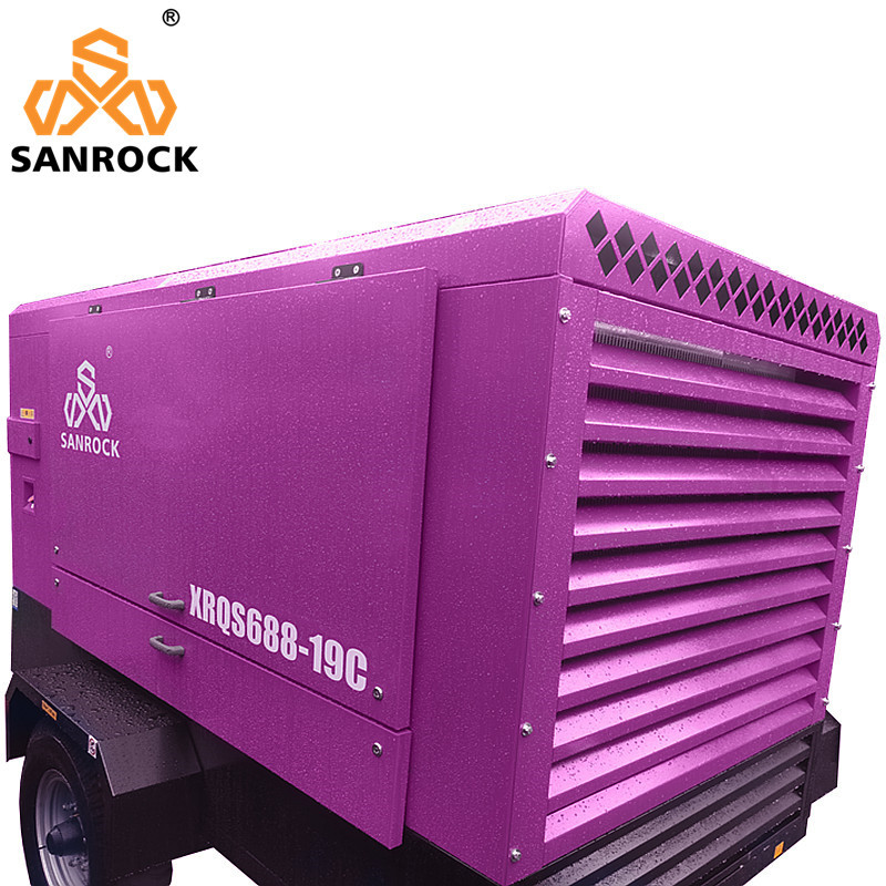 300L Two Stage Compression Air End Diesel Screw Air Compressor for Mining Industry