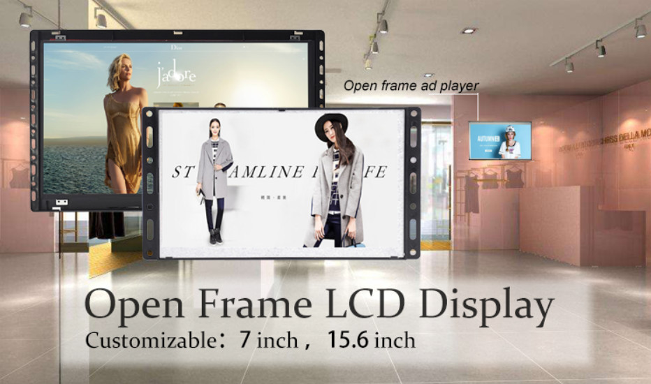 Wall Mounted Open Frame LCD Display Embedded Touch Screen Monitor