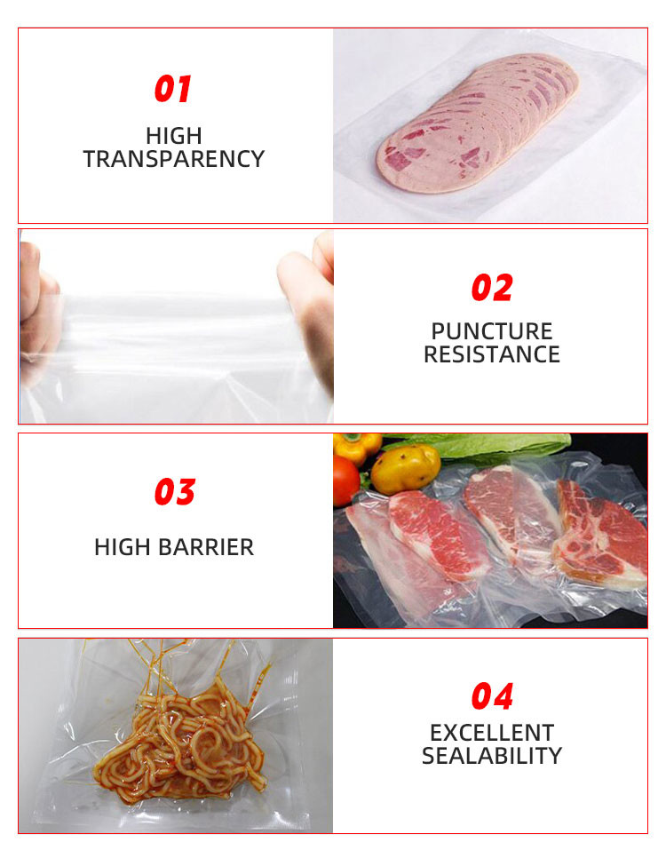 PVDC Roll Thermoforming Film For Packaging Beef Chicken Pork Sausage
