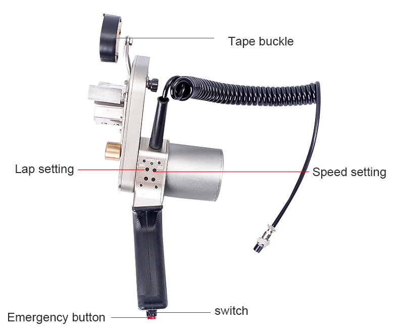 Tape Winding Wire Harness Taping Machine for 20-55mm Harness Diameter Electric Cables