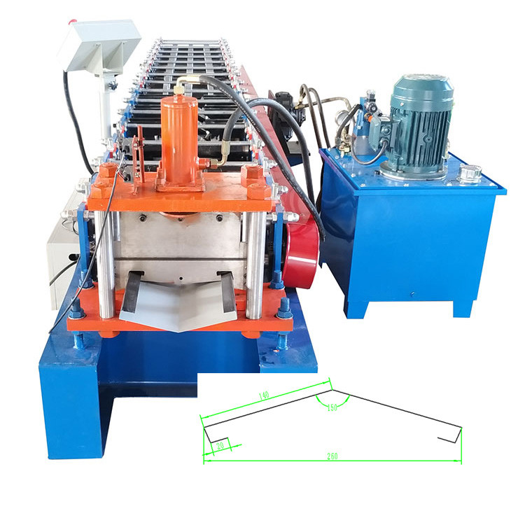 Galvanized Ridge Cap Machine Watershed Roofing Panel Making Machine