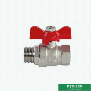 China Butterfly Handle Male Female Threaded Forged Brass Ball Valve Mini Brass Ball Valve wholesale