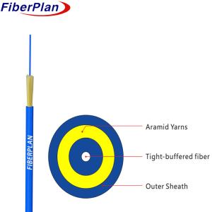 China 2 Core Spiral Steel Armoured Fiber Optic Cable Single/ Multi Core Indoor Fiber Cable wholesale