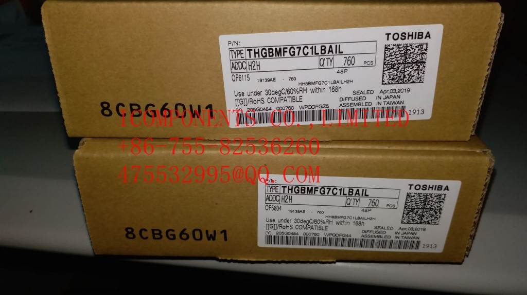 THGBMJG7C1LBAIL TOSHIBA 16GB NAND 15NM EMBEDDED MULTIMEDIA CHIP (EEPROM) (ALT: THGBMJG7C1LBAIL)