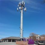 Steel 20 Meter Gsm Monopole Steel Tower Communication Tower For Sale Q345B/A572