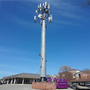 China Steel 20 Meter Gsm Monopole Steel Tower Communication Tower For Sale Q345B/A572 wholesale