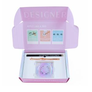 China Custom Logo Printed Cardboard False Eyelash Packaging Shipping Box wholesale