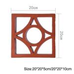 Hollow Decorative Terracotta Bricks 20x20mm Clay Terracotta Coloured Wall Tiles