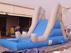 China Commercial Inflatable Water Slide Pool For Kids Amusement Games wholesale