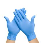 CE FDA blue 4 mil non sterile Powder Free Nitrile Disposable medical Gloves