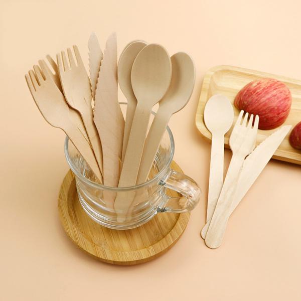Eco Life Wooden Cutlery Biodegradable Wooden Cutlery Set Kitchen Wooden Travel