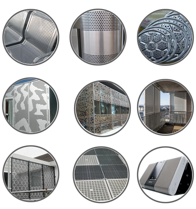 Black Hexagonal Perforated Metal Speaker Grill Mesh SS 0.5mm Thickness