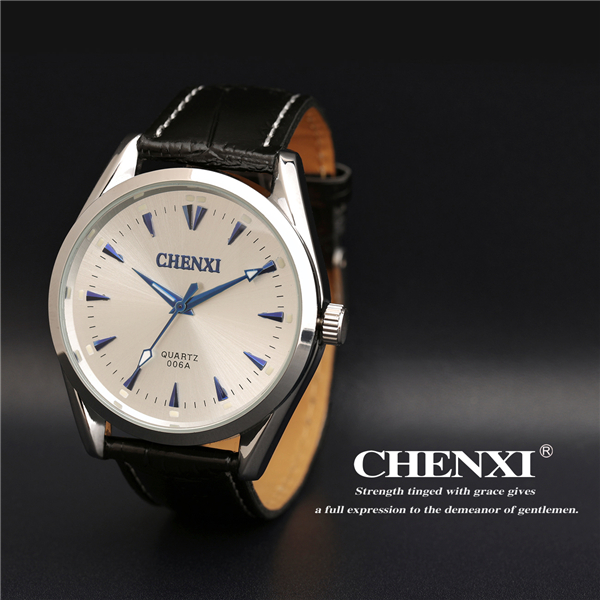 Business Watches Men 2015 Mens Stylish Watches Big Dial Sport Men Genuine Leather Watch