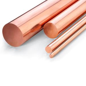 China Alloy Electrolytic Copper Rod 99.9% Pure ASTM C1100 C14500 C1220 Polished Red Copper Bar wholesale