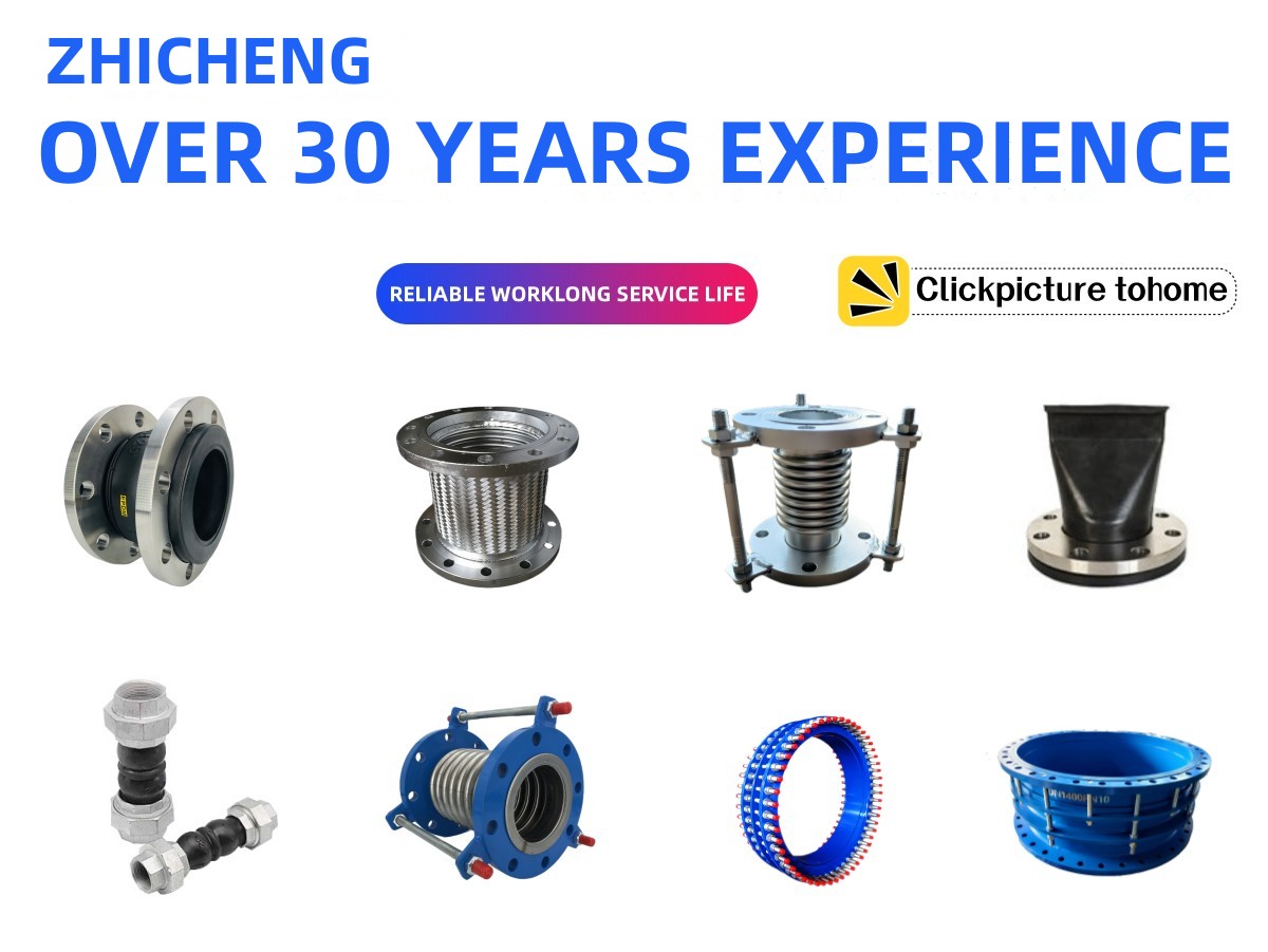 DN32 DN3000mm Expansion Flexible Bellows For Exhaust Fully Lined Tetrafluoro Compensator Water Handling
