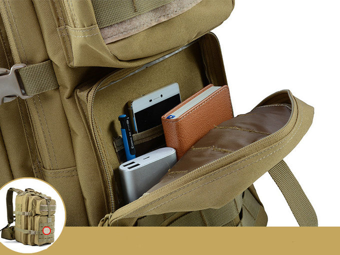 Khaki Oxford TAN Tactical Hiking Backpack Thicken 40L Camping