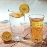 Custom Water Juice Drinking Glasses Cup Embossed Crystal 10oz
