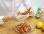 Food Grade Polyethylene Disposable Gloves Resists Tearing For Cleaning