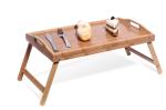 waterproof foldable bamboo breakfast dinner serving bed table tray