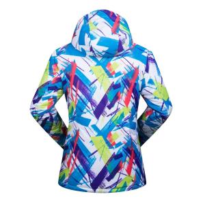 China 100% nylon2018 new Fashion Printing Bright Color Ladies Jacket Winter Ski Workout Jackets Ski Jacket (size:s-xxl) wholesale