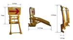 Traffic Yellow Construction Areas Lightweight Portable Vehicle Barricades