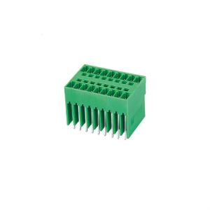 China Electrical 2P - 24P Pole 3.81 PA66 Screw Terminal Block on sale