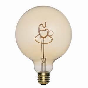 China G125 EMC E27 4W 2300K Spiral Globe LED Filament Bulb wholesale