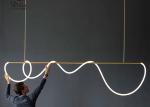 Manufacturer modern interior design pendant lighting rope gold metal hanging