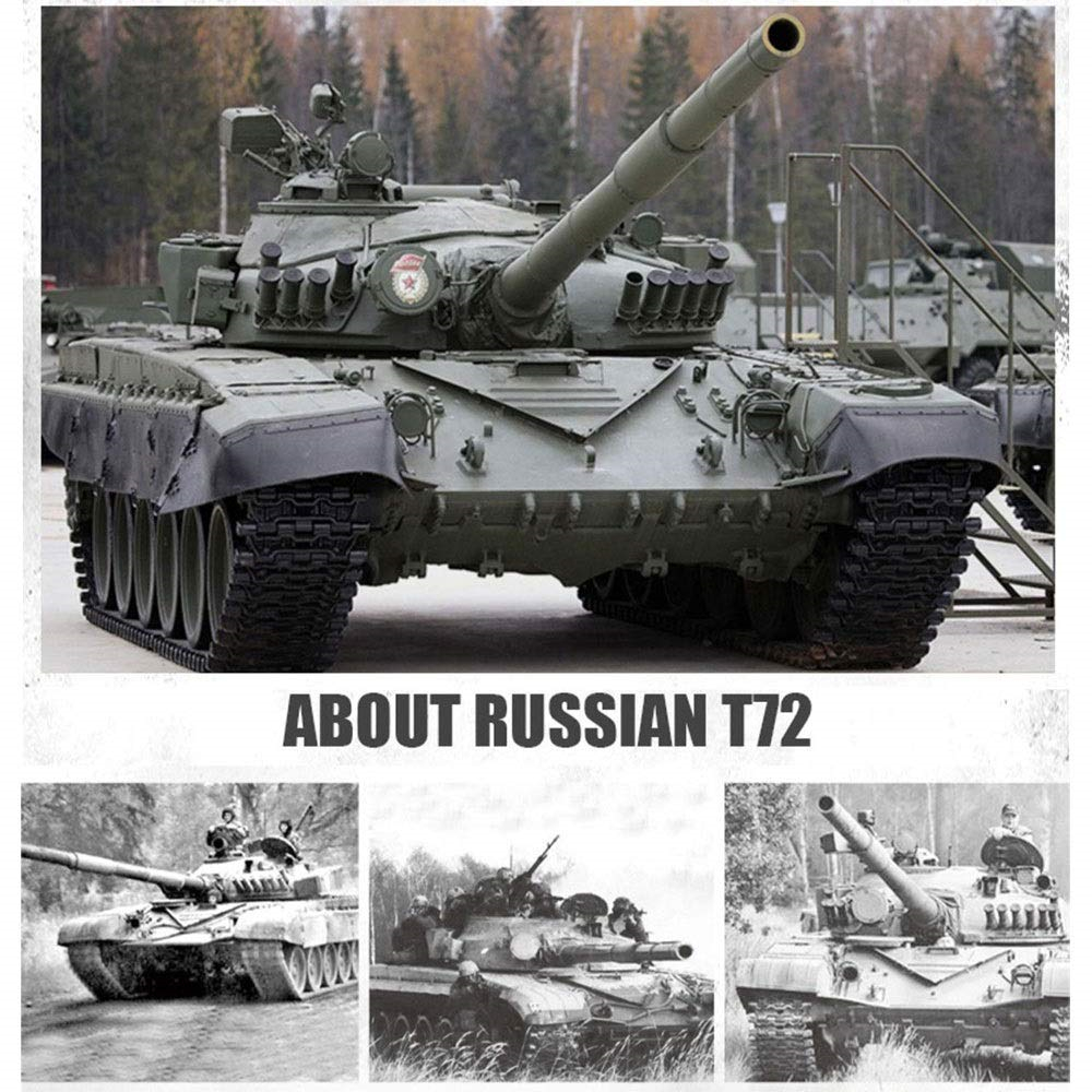 Simulation Track Sound Action and Smoke 1/16 Scale Remote Control Tank Toy for Adults Kids