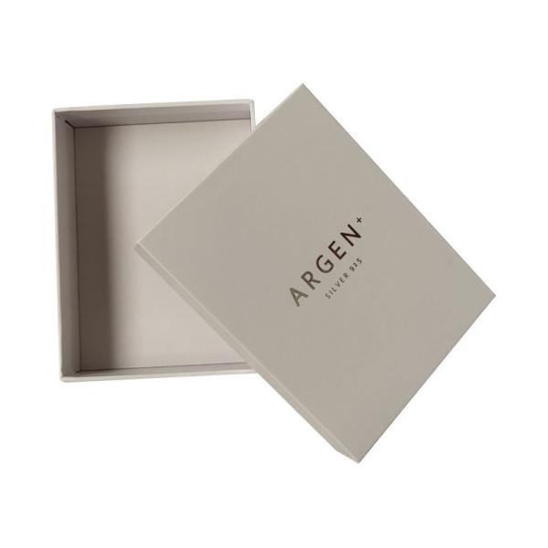 luxury Lid And Base Box 157g Art Paper 1000g Cardboard White Jewelry Packaging