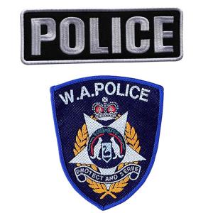China Heat Cutting Polyester Police Embroidered Patch Military Uniform wholesale