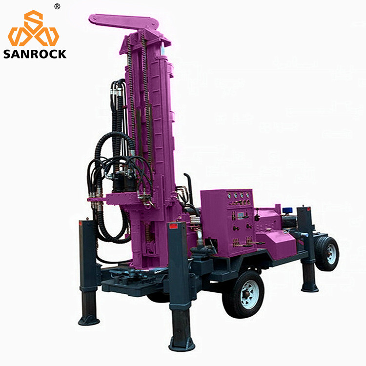 Hydraulic Trailer Mounted Water Well Drilling Rig Water Well Drilling Equipment