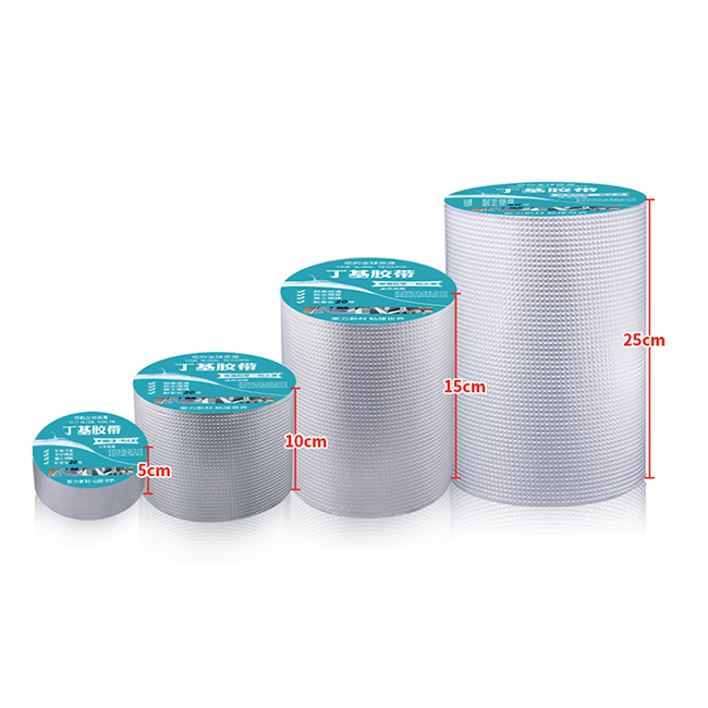 Self Adhesive Butyl Rubber Waterproof Tape with Traditional Design and 1.2mm Thickness