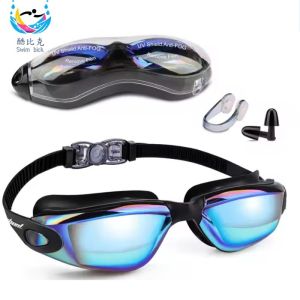 Underwater Sport Adult Swimming Goggles Customized Logo Anti Foggy
