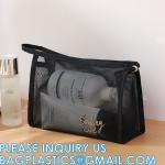 Mesh Makeup Cosmetic Bag Portable Travel Organizing Zipper Pouch Toiletries