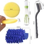 Manufacture Auto Detailing Cleaning Tools 17Pcs Car Brush For Car Wheel Interior