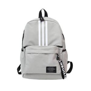 China Girl Leisure College School Student Canvas Backpack For Teenage Guys Two Zipper wholesale