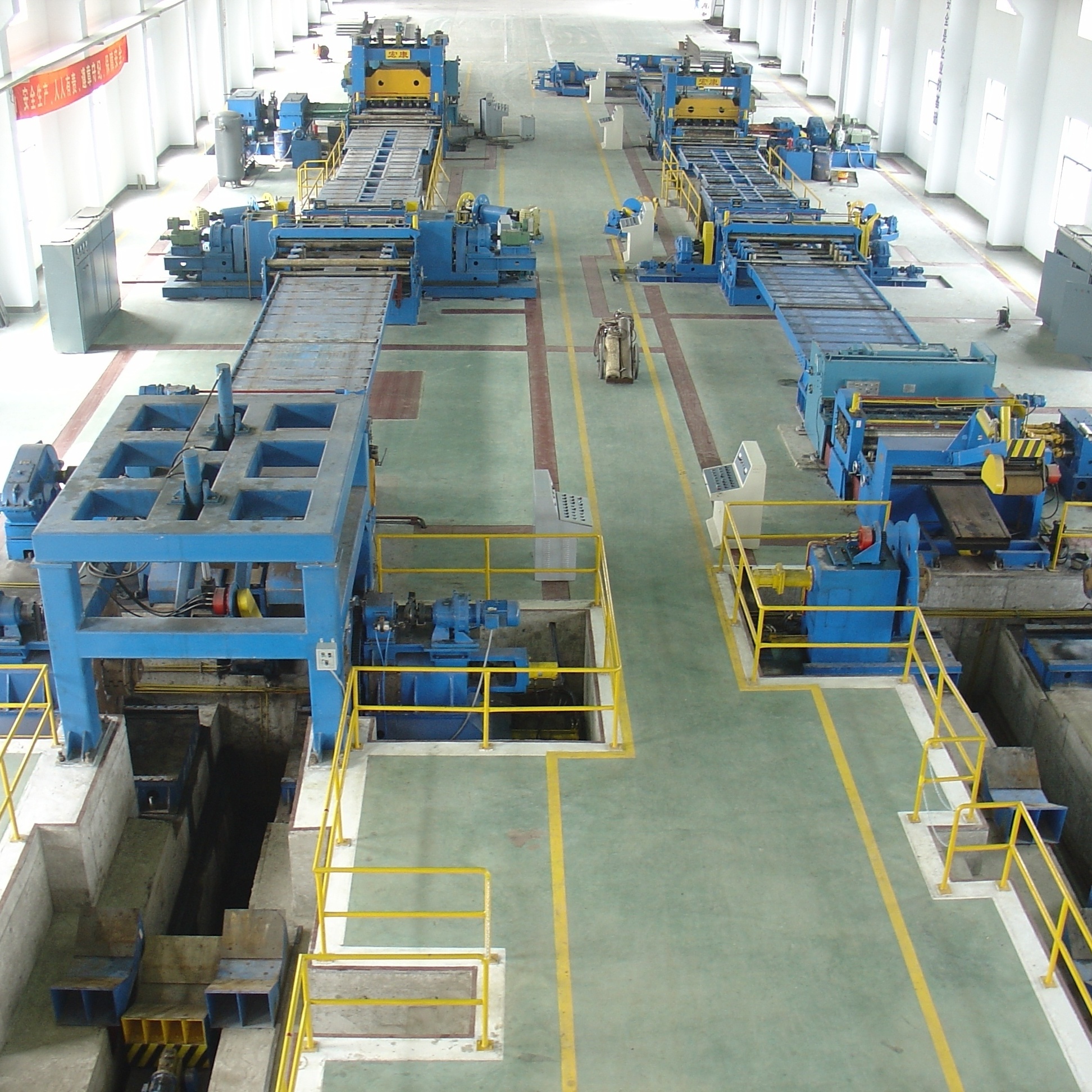 Video Outgoing-Inspection Sheet Metal Uncoiling and Leveling Shearing Production Line