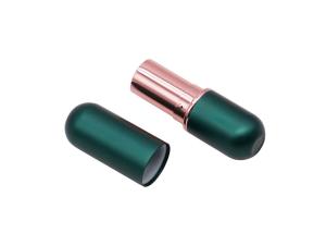 China Oval Shape Dark Green Magnetic Empty Lip Balm Tubes wholesale