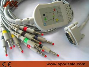 China TPU Philips ECG Cable For M2461A, M3702C, 989803107711, 989803175901 wholesale