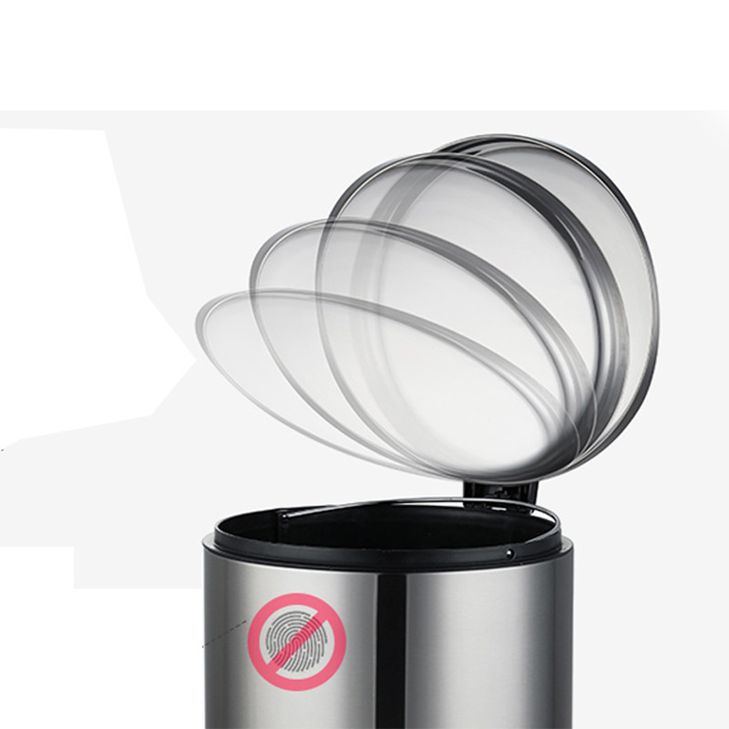 Corrosion Proof 30 Liter Round Step Trash Can