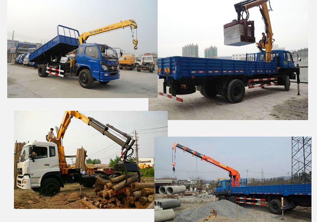 China Construction Machinery Manufacturer Clw 8 Tonne Mounted Telescopic Boom Truck Mobile Crane Truck