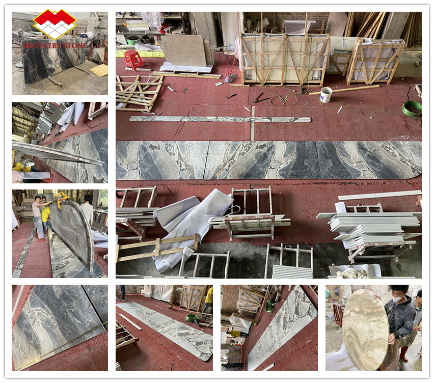 2.6-2.7 Density Marble Wall Relief Stone Carving Elegant Design for Villa Decor