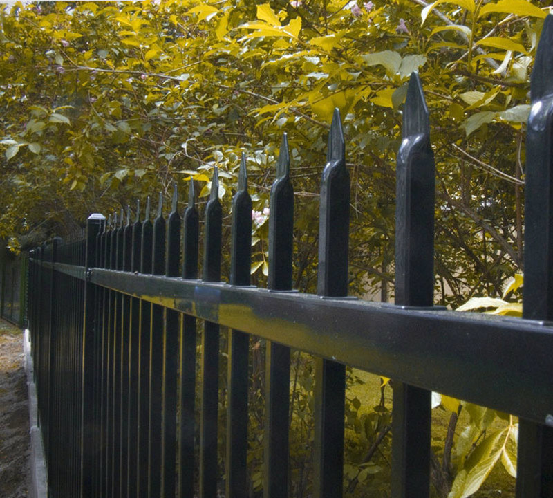 Aluminum Galvanized Steel Spear Picket Top Tubular Garrison Australia Steel Fence