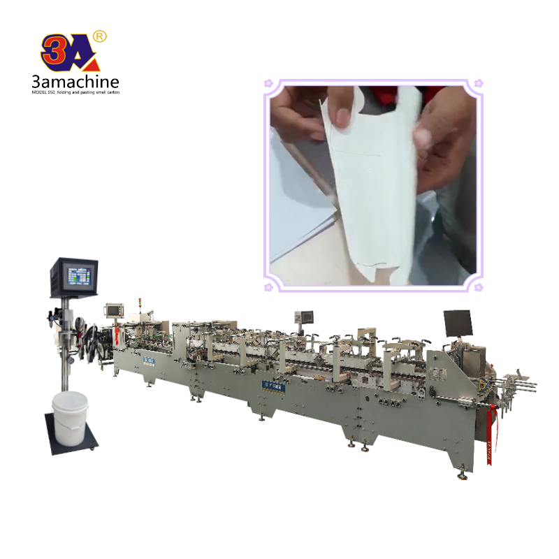 Electricity-powered Durable Automatic Folding Box Gluing Pasting Machine WIGHTE 4.3KG