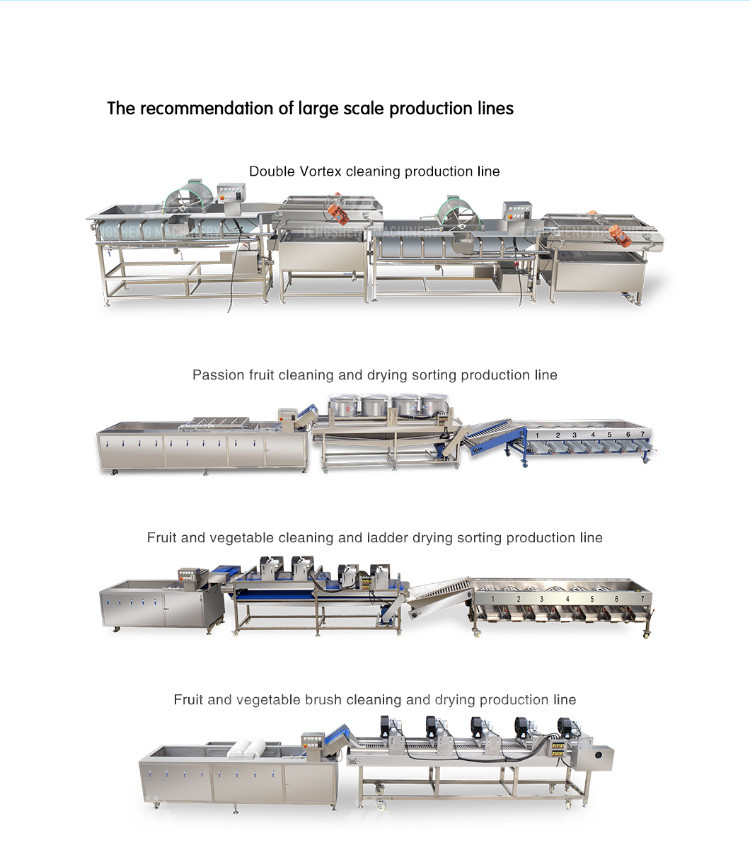 350KG 380V Vegetable air drying line fruit parallel air drying machine packaging air drying